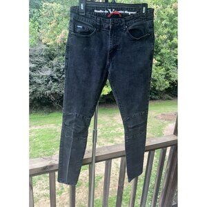 Versace Studio De Vestiti Eleganti Slim Fit Jeans Men 30/30 Black Pants